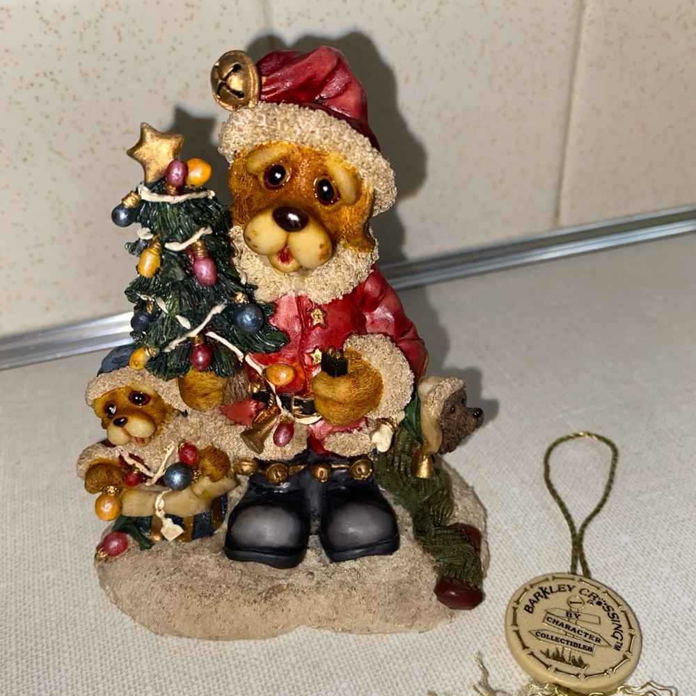 Vtg 1996‎ Barkley Crossing “Santa Paws” Figurine Edition IA / 2002
